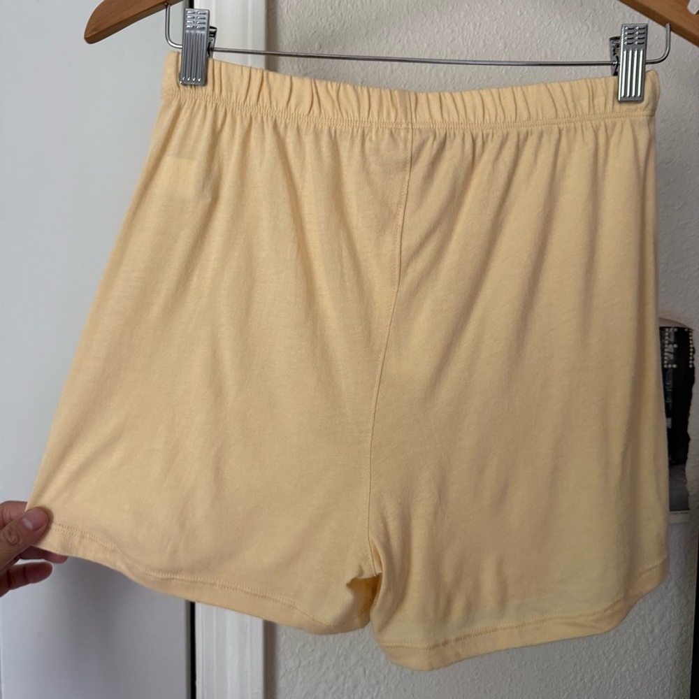 NWT ETERNE cream sleep pajama elastic pull on shorts - Picture 2 of 5